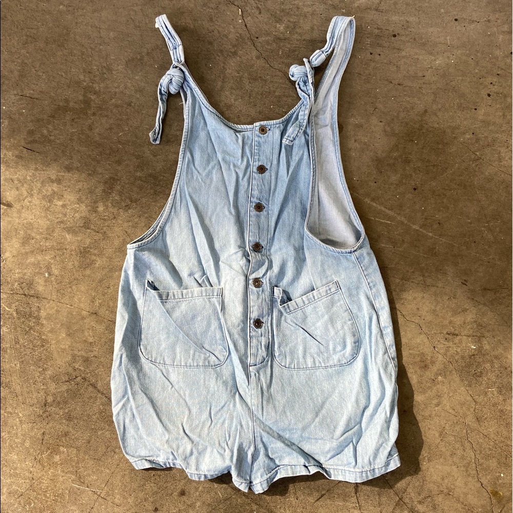 Urban Outfitters “Faux Jean” Overall Shorts